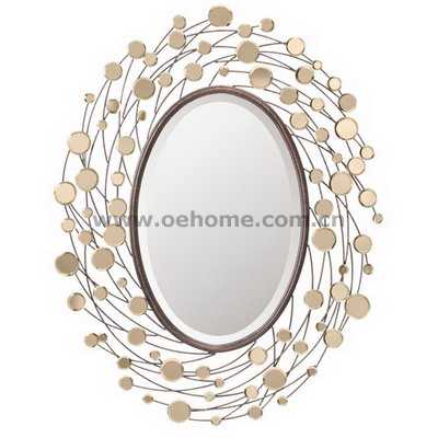 8353B High quality starburst metal mirror, salon mirror